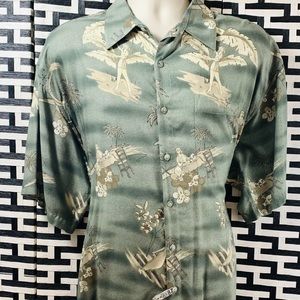 Campia Hawaiian XL Mens 100% Rayon Hawaiian